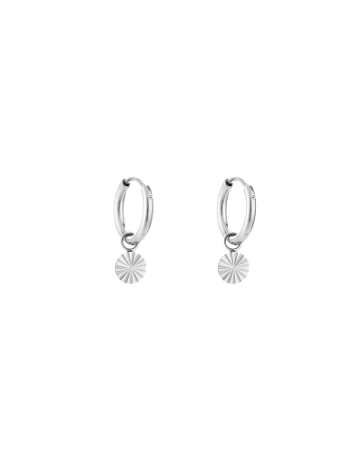 Gossip OORRINGEN MET PATROON CIRKEL ZILVER