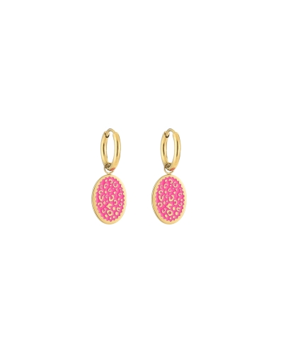 Gossip BOHO OORBELLEN GOUD/FUCHSIA