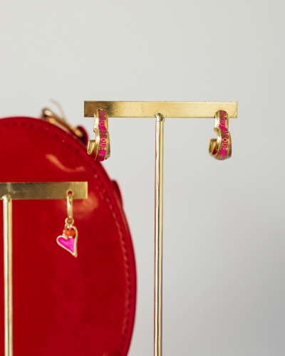 OORSTEKER AMOUR GOUD/ROZE