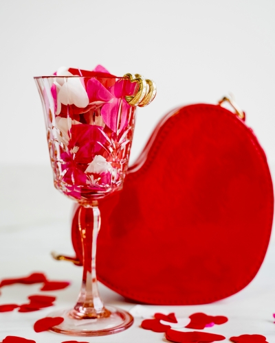OORSTEKER AMOUR GOUD/WIT
