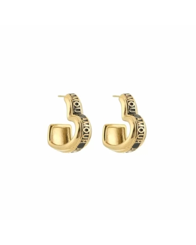 Gossip OORSTEKER AMOUR GOUD/ZWART