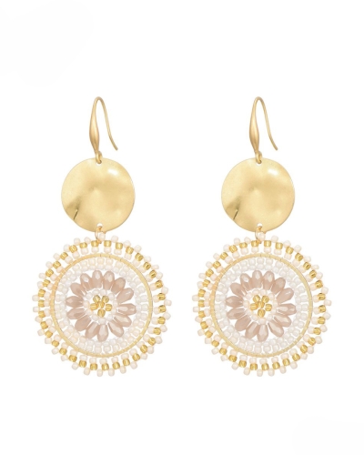 Gossip OORSTEKERS SUMMER BEADS GOUD/WIT