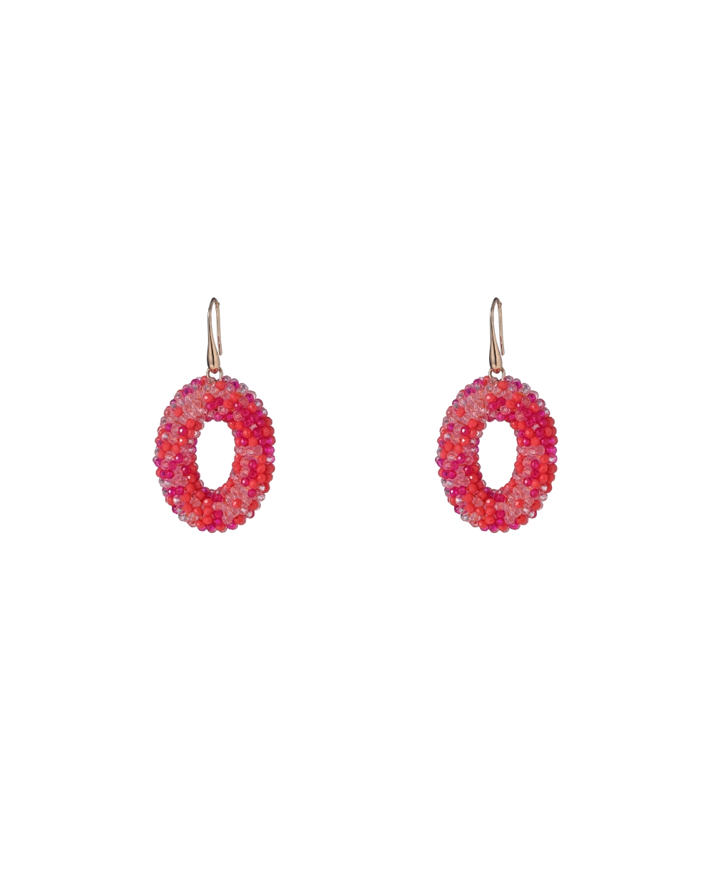 OVALEN OORBELLEN LUX ROZE MULTI