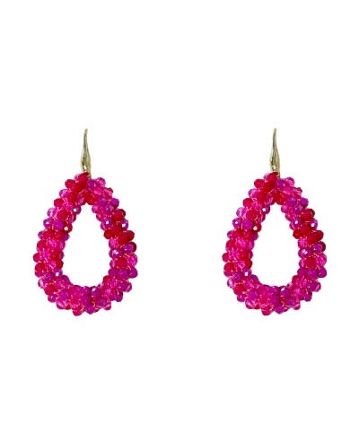 DRUPPEL MIX OORBELLEN FUCHSIA