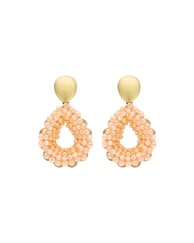 Gossip OORBELLEN DRUPPEL BEADS ORANJE