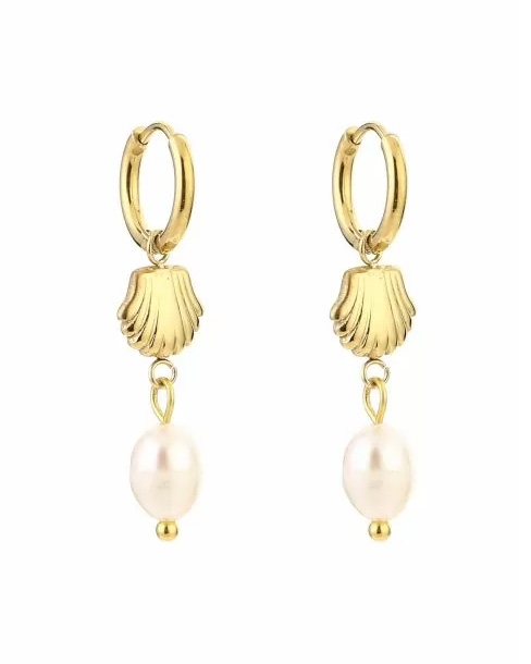 OORHANGER SCHELP EN PAREL GOUD