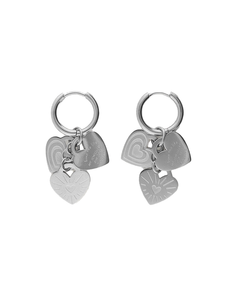 CANDY COUTURE OORBELLEN ZILVER