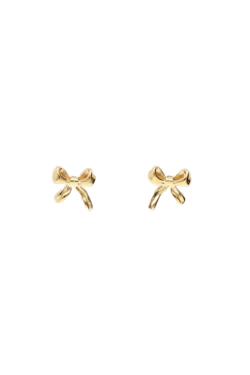 KLEINE STRIKJES STUDS GOUD