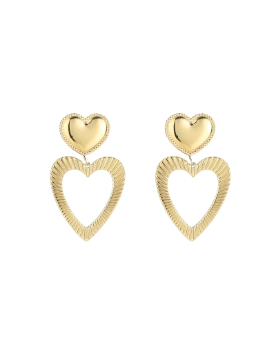 Gossip OORBELLEN HART LOVE GOUD