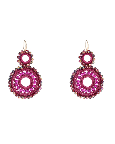 OORSTEKER GEHAAKT FUCHSIA