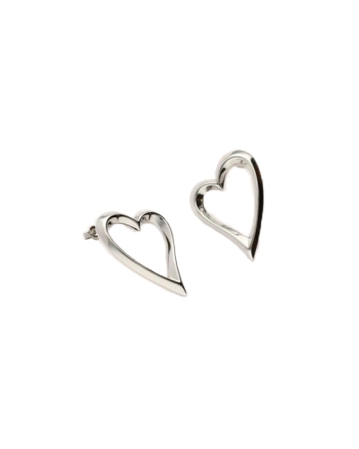 My Jewellery STUDS OORBELLEN MET OPEN HART ZILVER