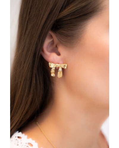 My Jewellery STUDS MET GROTE VINTAGE STRIK GOUD