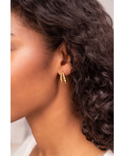 My Jewellery OORBELLEN MET DOTS GOUD