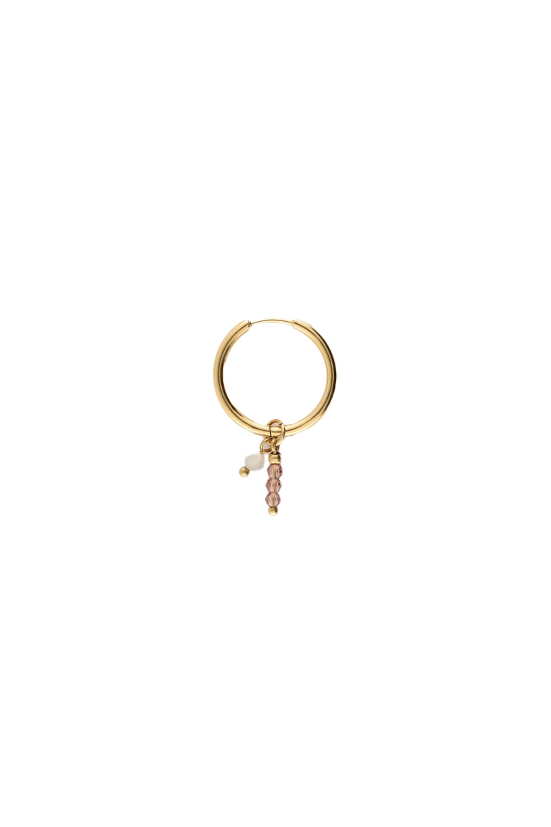ONE PIECE OORRING MET KRAALTJES GOUD