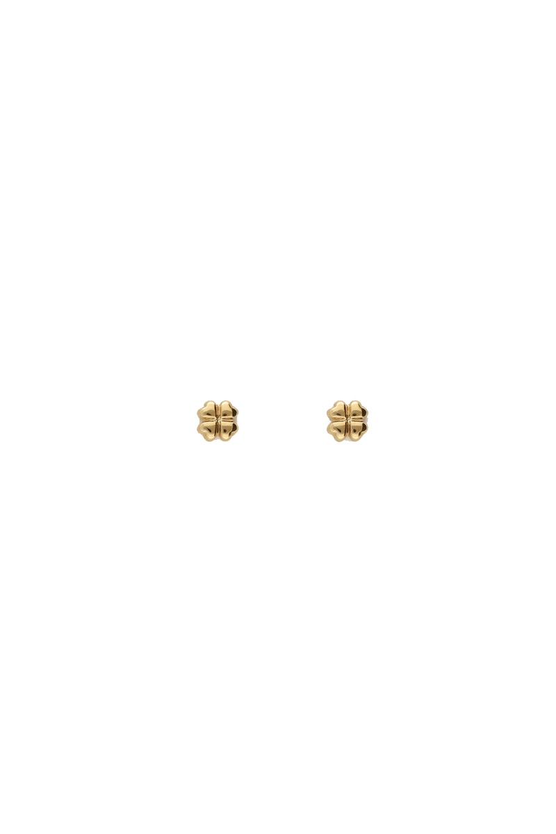 STUDS MET MINI KLAVER GOUD