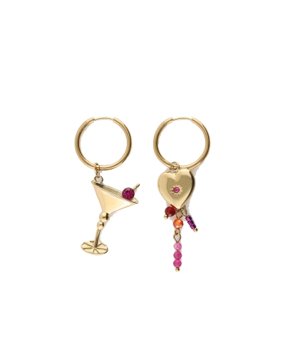 My Jewellery OORBELLEN COCKTAIL EN HARTJE GOUD