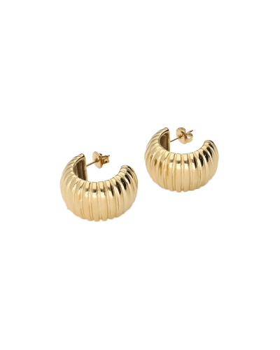 My Jewellery OORRINGEN MET RIBBEL TEXTUUR GOUD
