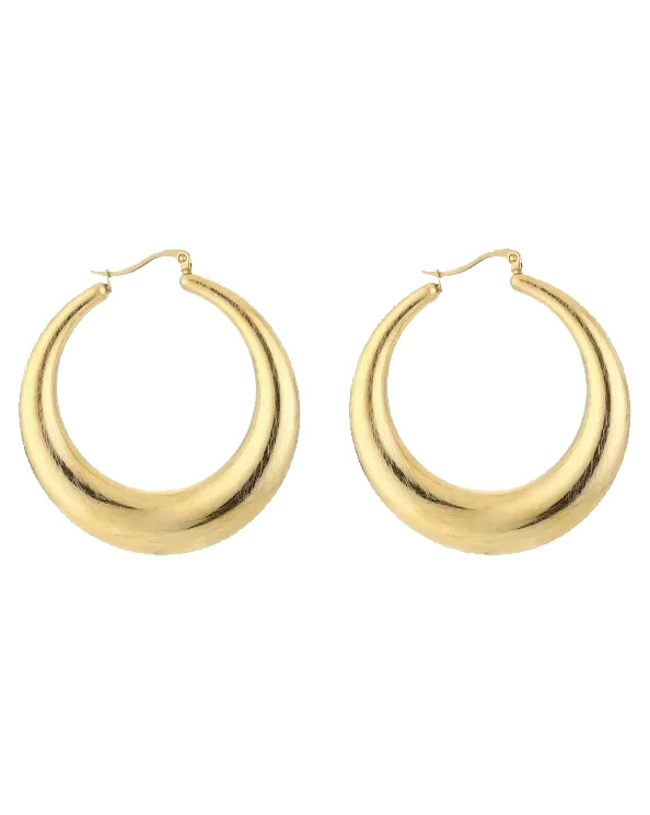 OORBELLEN BRUSHED ROND