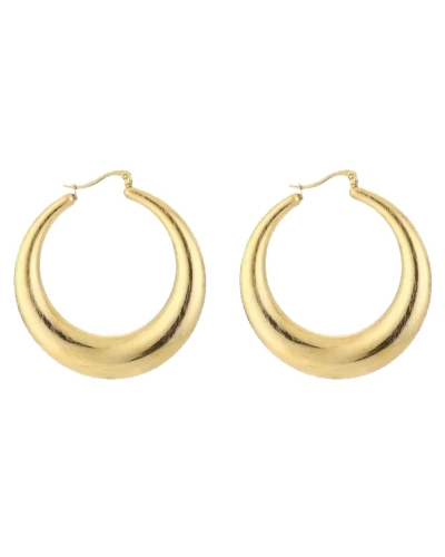 Gossip OORBELLEN BRUSHED ROND
