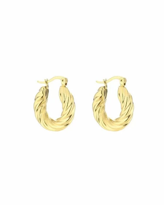 ESSENTIAL HOOP GEDRAAID GOUD