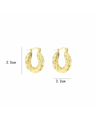 ESSENTIAL HOOP GEDRAAID GOUD