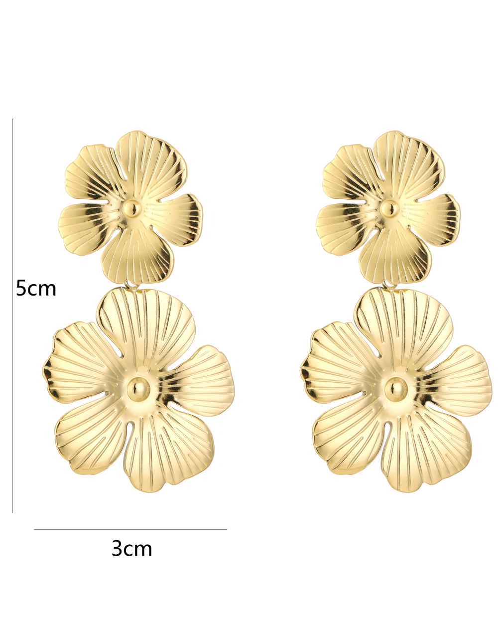 STATEMENT OORBELLEN FLOWER GOUD