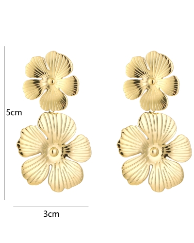 STATEMENT OORBELLEN FLOWER GOUD