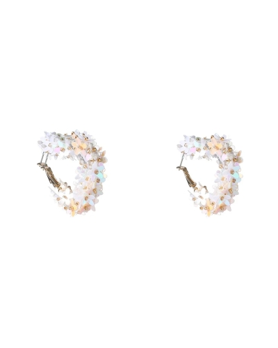 Day & Eve FLOWER HEART HOOP E5125-1