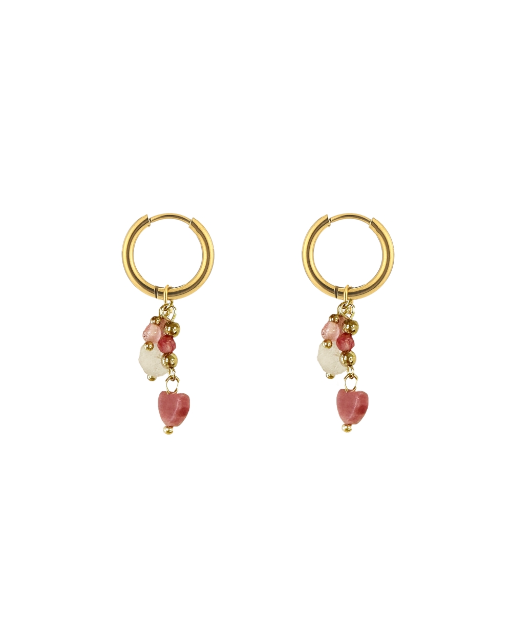 OORRINGEN KRAALTJES EN HARTJE GOUD / ROZE