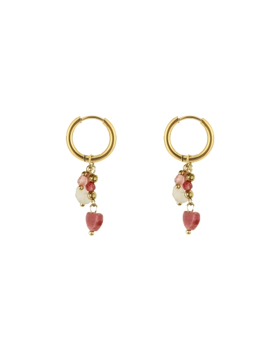 Gossip OORRINGEN KRAALTJES EN HARTJE GOUD / ROZE