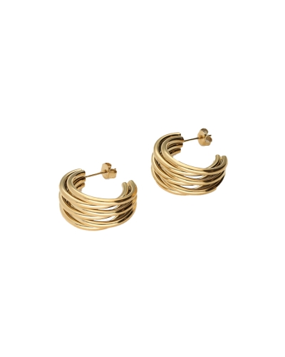 My Jewellery OORBELLEN MET MULTI RIJEN KLEIN
