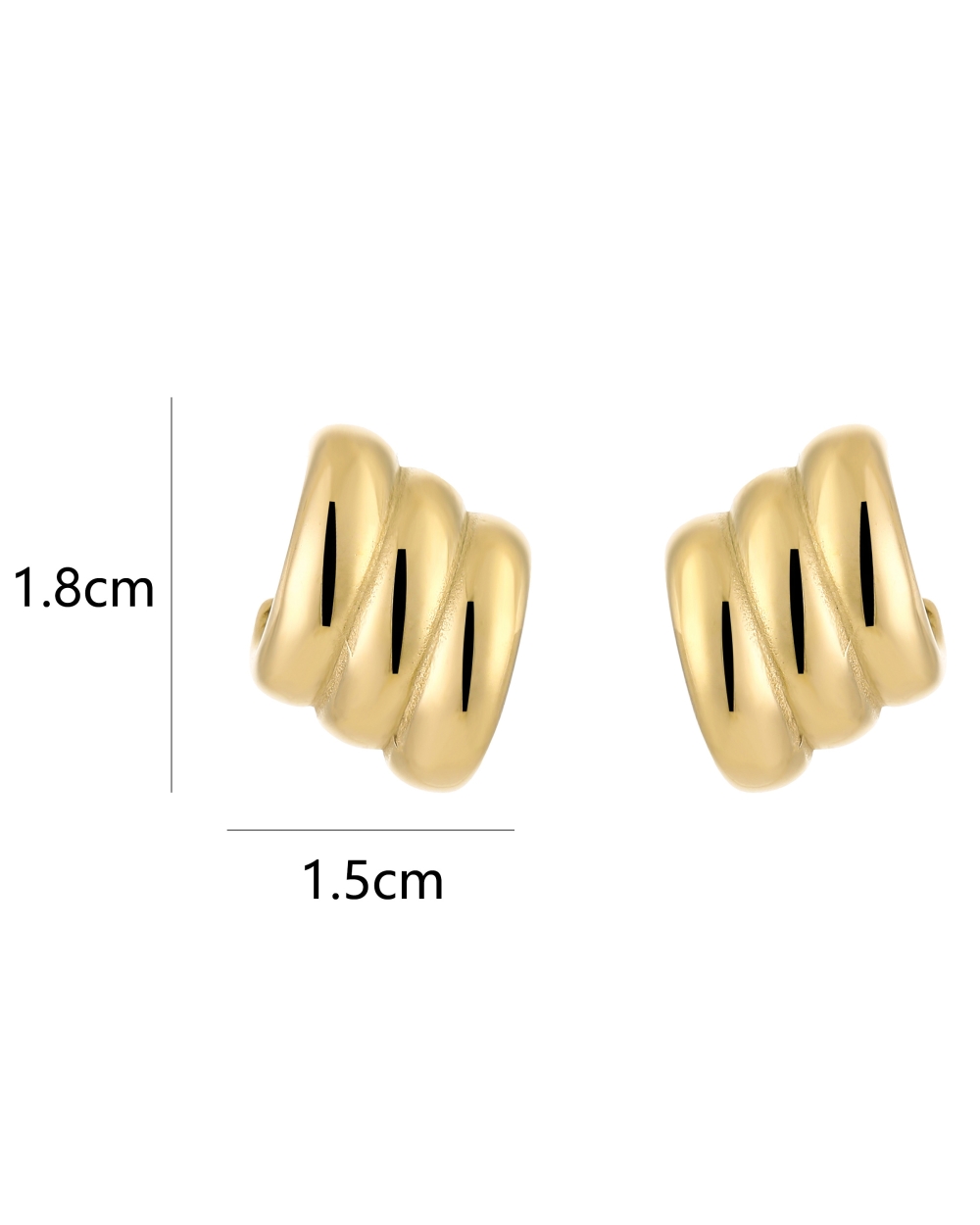 ICONIC OORSTEKERS GOUD