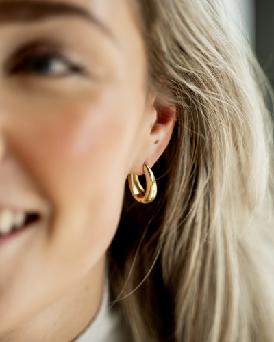 Gossip OVALEN CLASSIC OORBELLEN GOUD