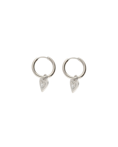 My Jewellery Earring mini hoop heart strass MJ13615