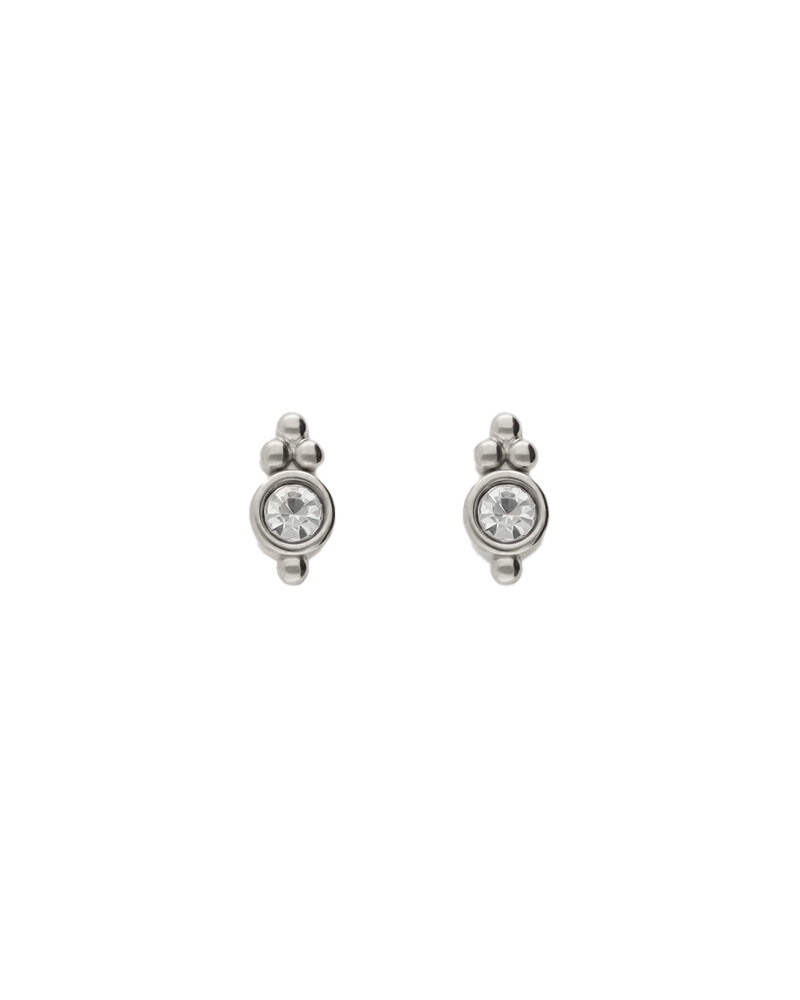 STUDS MET TRANSPARANTE STRASS DOTS