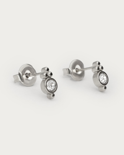 My Jewellery Earstud strass dots transparant MJ14857