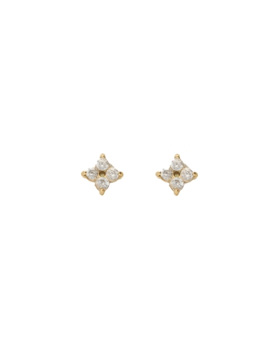 My Jewellery STUDS KLAVER MET TRANSPARANTE STRASS