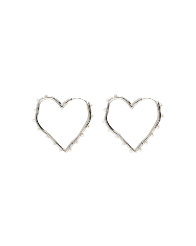 My Jewellery Earring heart pearl hoop MJ14832