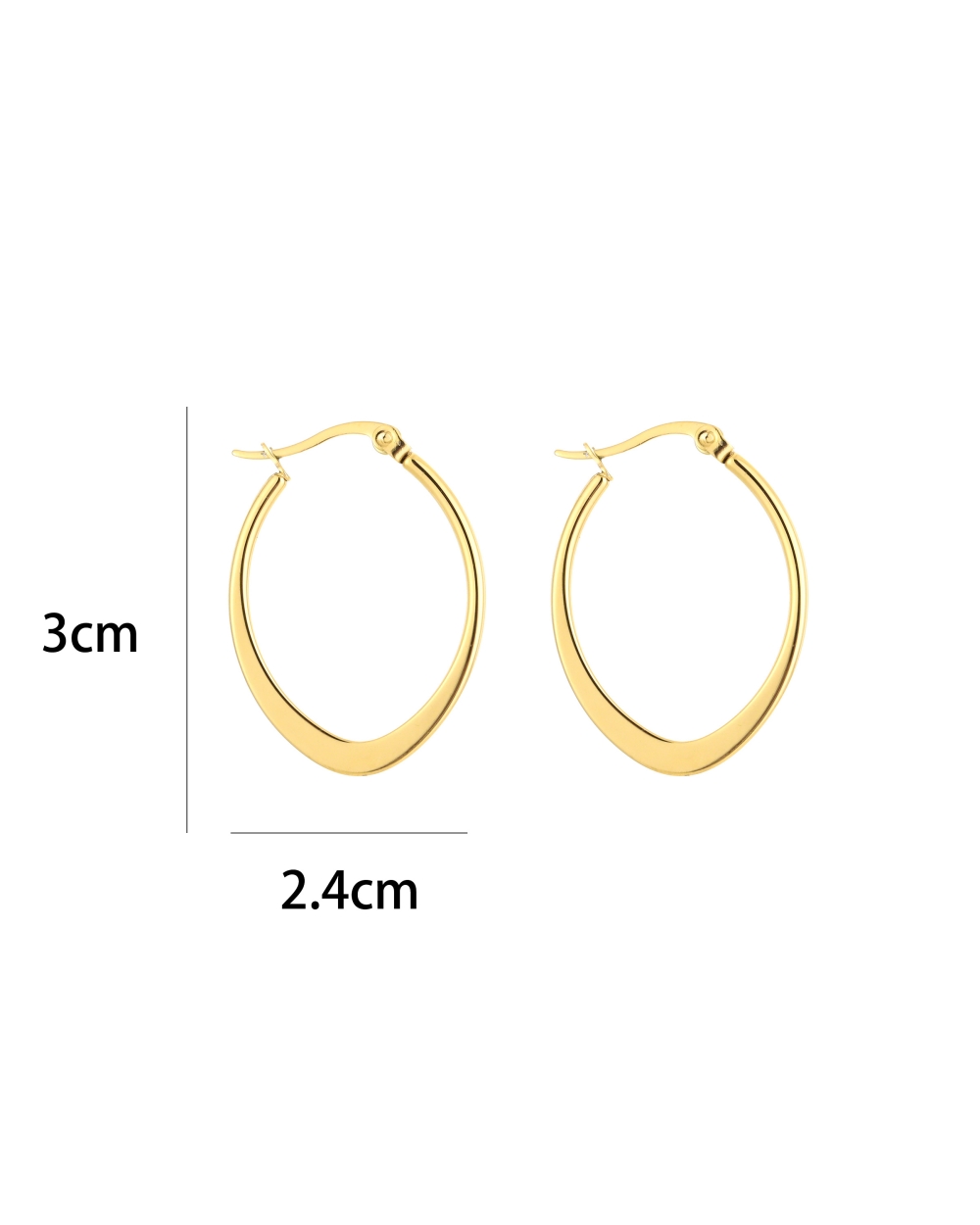 CHIQUE HOOP OORBELLEN GOUD