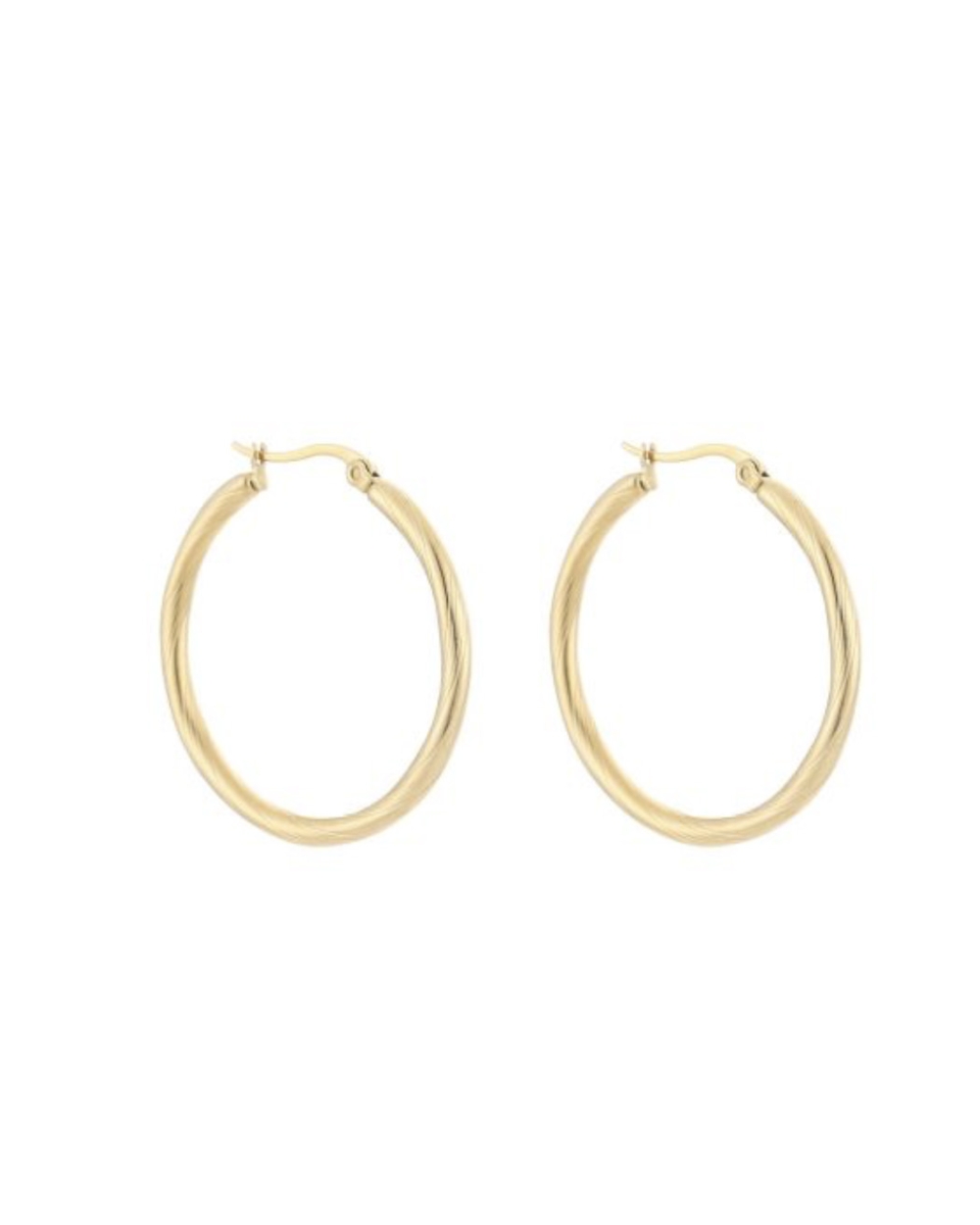 BASIC HOOPS GEDRAAID PATROON GOUD