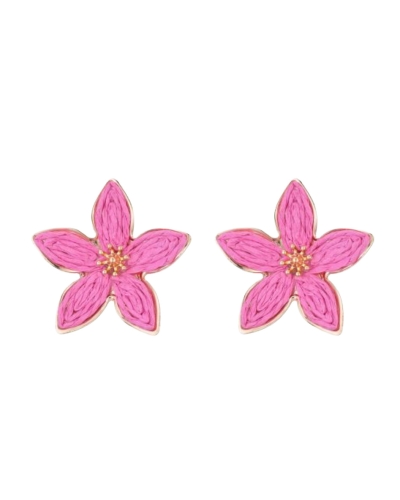 Gossip 300724121 OORBELLEN BLOEM RAFFIA