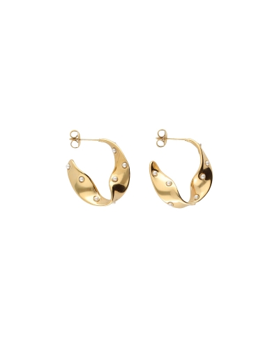 My Jewellery Earrings small hoop swirl mini pear MJ15504
