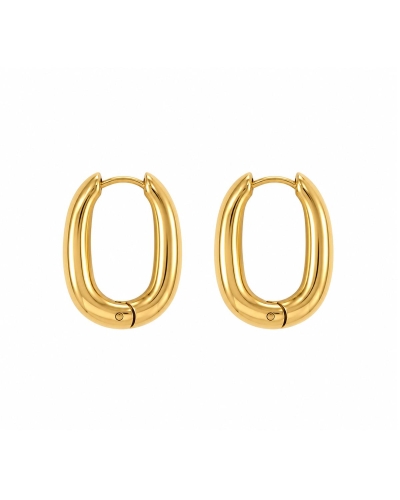 Gossip the Label ESSENTIAL OVAL OORBELLEN Goud