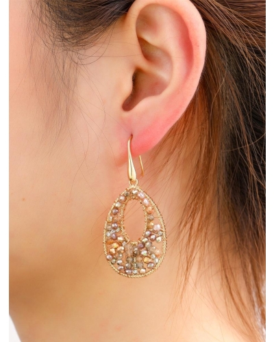 Day & Eve Elegant Oval Dangle E65063-3