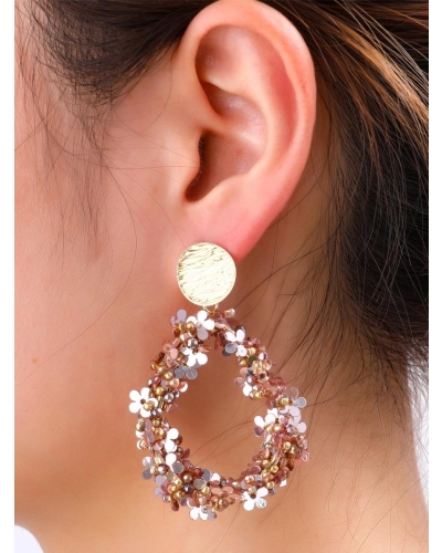 Day & Eve Flower Drop Dangle E65074-3