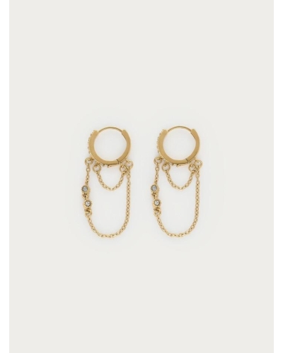 My Jewellery Earring hoop string strass MJ16947
