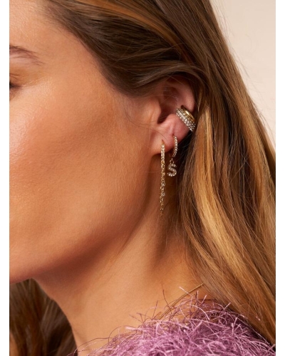 My Jewellery Earring hoop string strass MJ16947