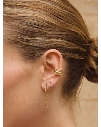 My Jewellery Earring stud strass chain MJ16950