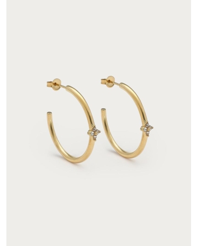 My Jewellery Earring hoop strass clover MJ16952