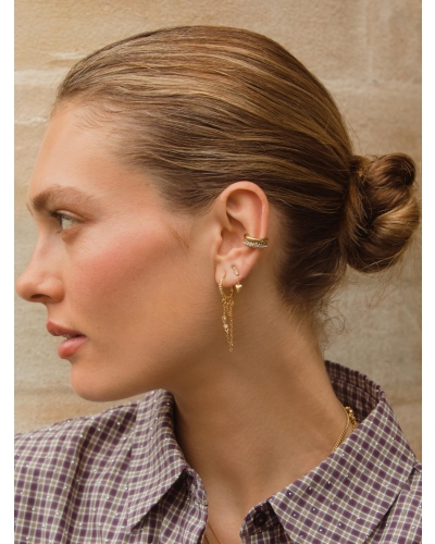 My Jewellery Earcuff triple row 1 strass row MJ16981
